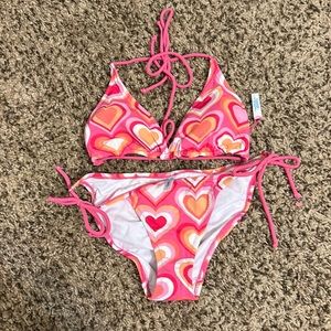 Aeropostale heart design two-piece string bakini